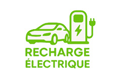 Logo Recharge électrique des bornes électriques